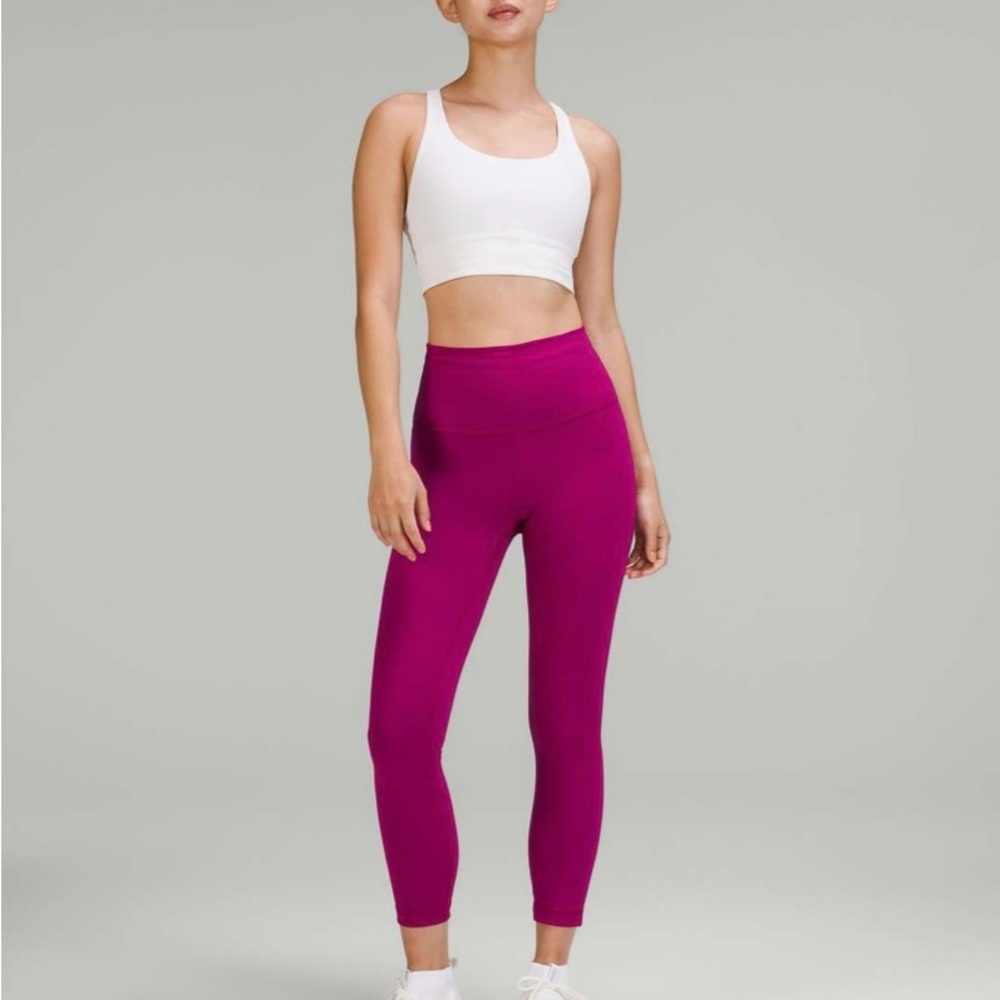 Lululemon Wunder Train High-Rise Crop 23"  (Magenta)